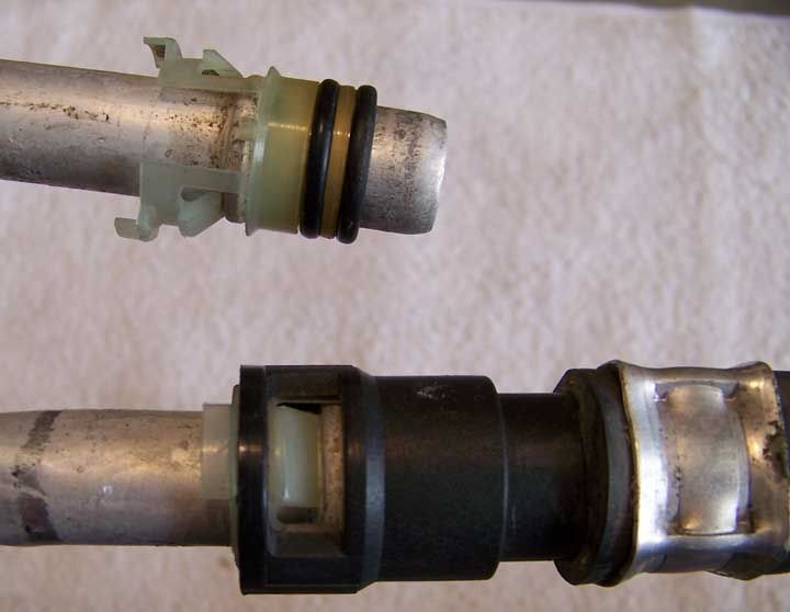 Ford heater hose connector removal